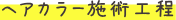 ヘアカラー施術工程